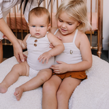 Paloma Singlet - Fawn Stripe