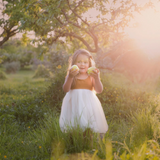 Willa Linen Tutu Dress - Nutmeg