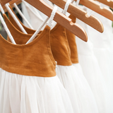 Willa Linen Tutu Dress - Nutmeg