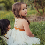 Willa Linen Tutu Dress - Nutmeg