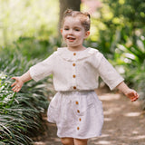 Sail Away Ruffle Top - White