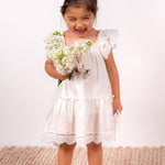 Areta Linen Dress - White