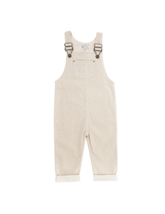 Charlie Unisex Cord Dungaree - Sand