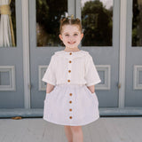 Sail Away Ruffle Top - White