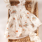 Karibou - Girls My Little Sunshine Cotton Dress - Spring Blooms