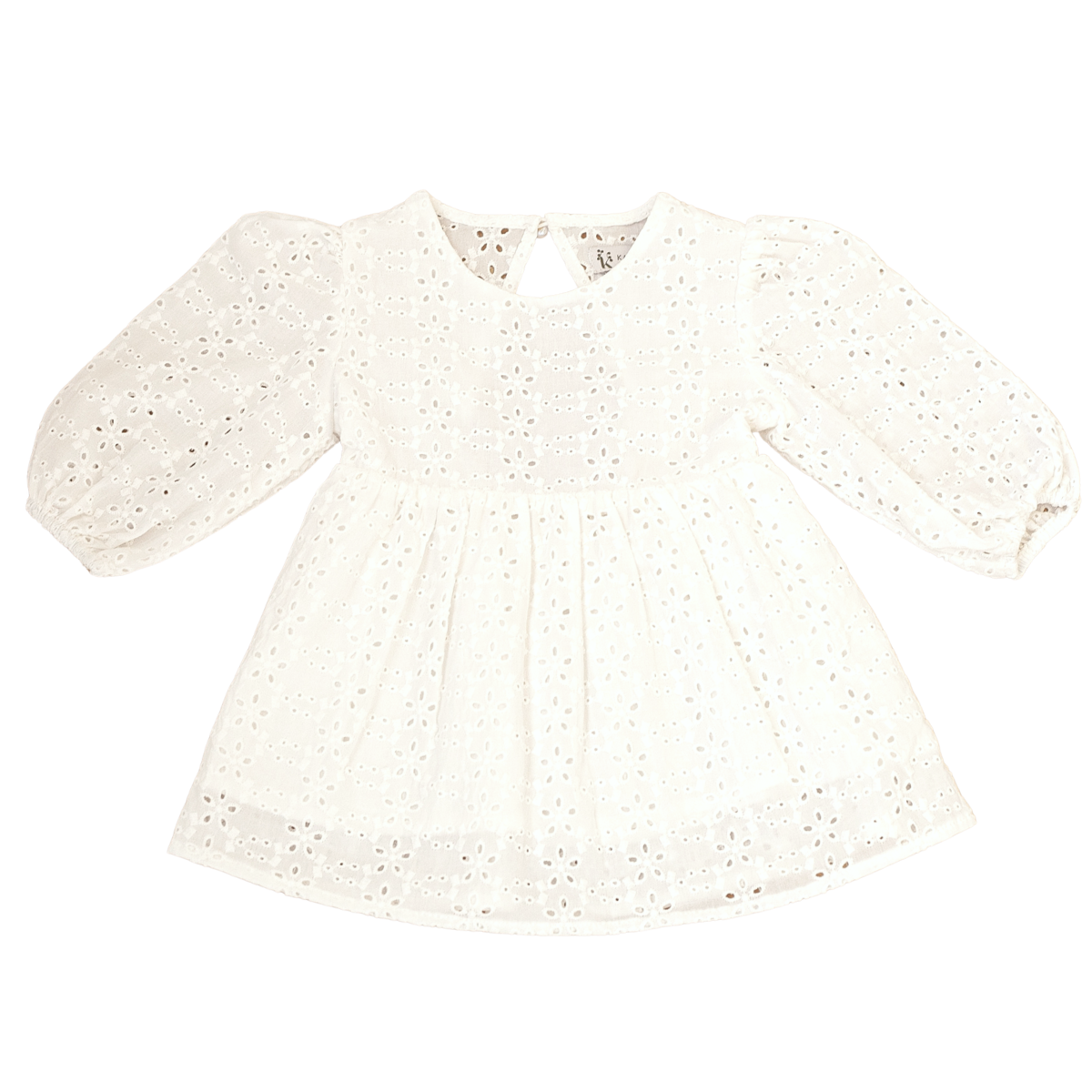 True North Broderie Dress - Special Occasion - White - Front