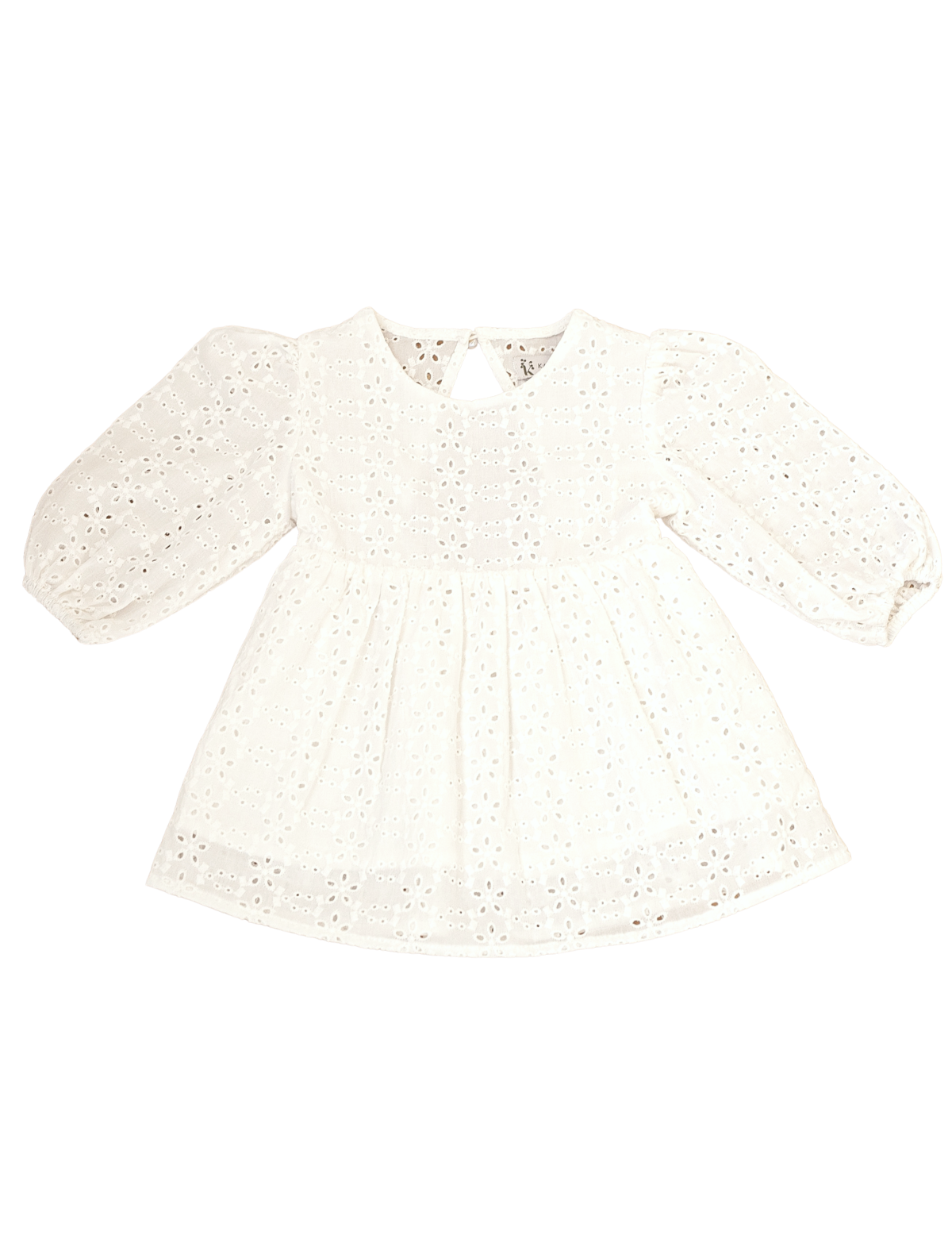 True North Broderie Dress - Special Occasion - White - Front