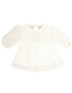 True North Broderie Dress - Special Occasion - White - Front