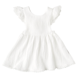 Ariella Pinafore Dress - Warm White