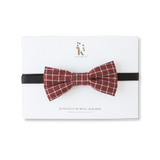 Boys Bow Tie - Vintage Red Check