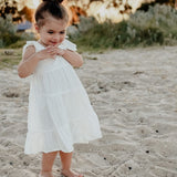 Karolina Tiered Dress - White