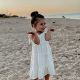 Karolina Tiered Dress - White