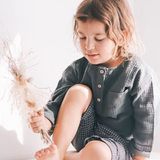 Lucas Boys Muslin Shirt - Dusty Pine