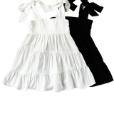 Karolina Tiered Dress - White