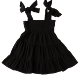 Karolina Tiered Dress - Black Noir