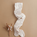 Classic Ribbed Unisex Tights - Macaroon