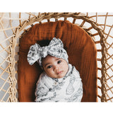 Organic Cotton Printed Baby Swaddle - Forest Walk