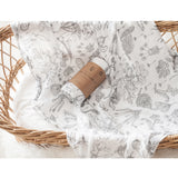 Organic Cotton Printed Baby Swaddle - Forest Walk