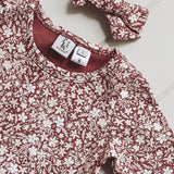 Emily Cotton Top - Red Floral