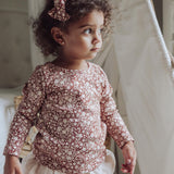Emily Cotton Top - Red Floral