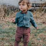Boys Bow Tie - Vintage Red Check