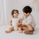 Liliana Muslin Playsuit - Cream