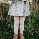 Classic Ribbed Unisex Tights - Macaroon