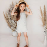 Paloma Singlet - Dusty Blue Stripe