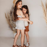 Paloma Singlet - Dusty Blue Stripe