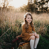 Picnic Knee-High Socks - Macaroon