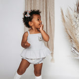 Sweet Love Pattern Mesh Knee-High Socks - White