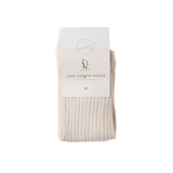 Classic Ribbed Unisex Tights - Macaroon