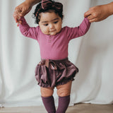 Willow Long Sleeve Cotton Bodysuit - Wisteria