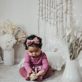 Willow Long Sleeve Cotton Bodysuit - Wisteria